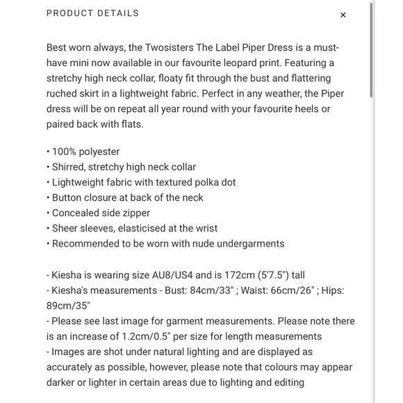 NWT TWO SISTERS White Piper Mini Dress Sz 2 Ruched Shirred Textured Polka Dot XS - Picture 4 of 16